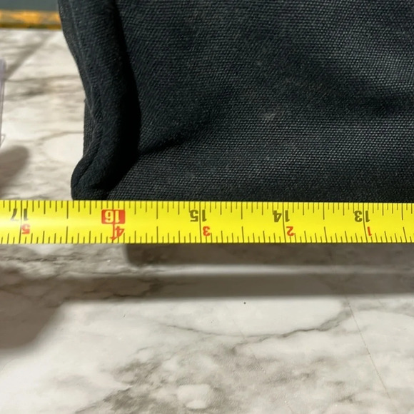 HERMES Fourre Tout MM Tote Bag Handbag Canvas Black and Gray. MOMMA NOT THE BABY - Picture 14 of 16